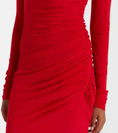 Rick Owens Lilies Svita jersey ruched minidress | Thumbnail 2