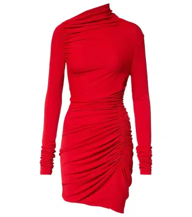 Rick Owens Lilies Svita jersey ruched minidress | Thumbnail 1