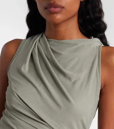 Rick Owens Lilies Luna draped jersey top | Thumbnail 3 Rick Owens Lilies Luna draped jersey top | Thumbnail 3