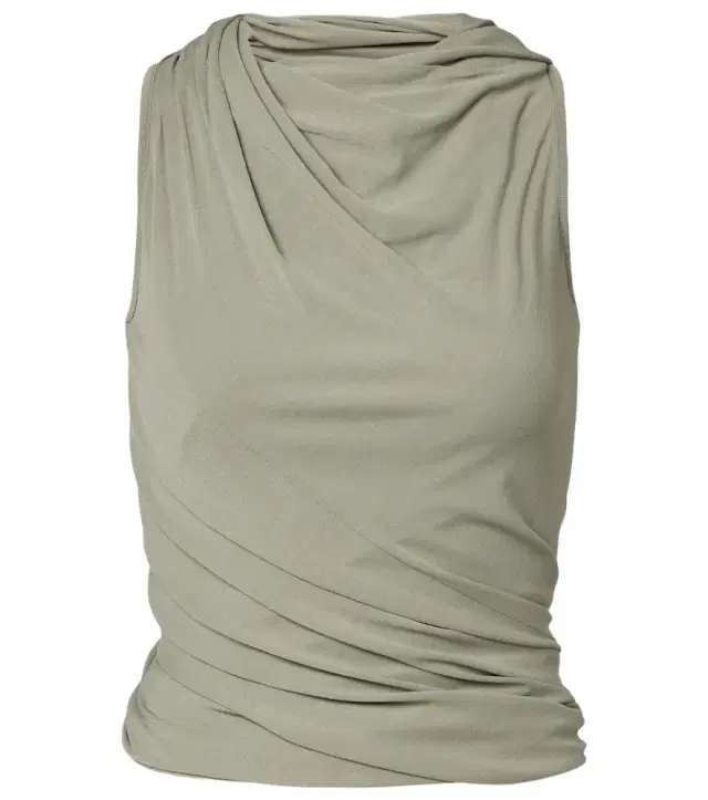 Rick Owens Lilies Luna draped jersey top