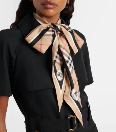 Burberry Check silk scarf | Thumbnail 5