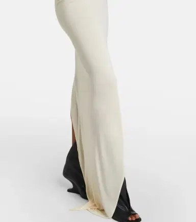 Rick Owens Aaliyah asymmetric draped gown | Thumbnail 3