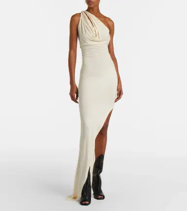 Rick Owens Aaliyah asymmetric draped gown | Thumbnail 5