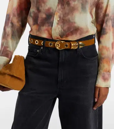 Déhanche Déhanche Hollyhock suede belt | Thumbnail 3
