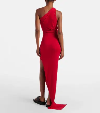 Rick Owens Aaliyah one-shoulder sheer gown | Thumbnail 4