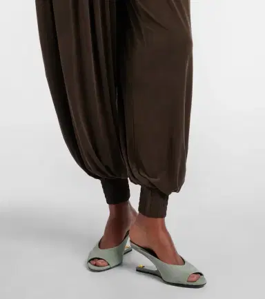 Balmain Shirred jersey balloon pants | Thumbnail 4