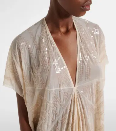 Rick Owens Lilies gathered sequined tulle gown | Thumbnail 2
