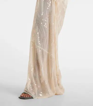 Rick Owens Lilies gathered sequined tulle gown | Thumbnail 4