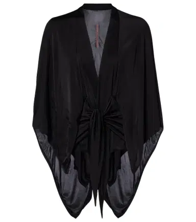 Rick Owens Half Moon satin jersey cape | Thumbnail 1
