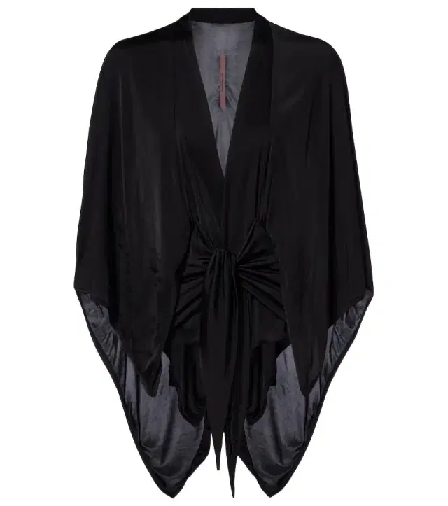 Half Moon satin jersey cape