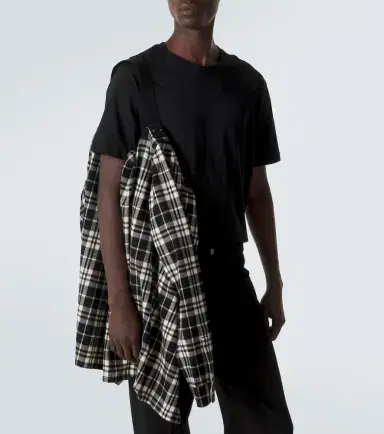 Rick Owens Temple plaid cotton overshirt | Thumbnail 2