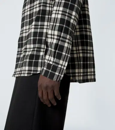Rick Owens Temple plaid cotton overshirt | Thumbnail 8