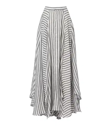 Ralph Lauren Collection Shamus striped linen maxi skirt | Thumbnail 1