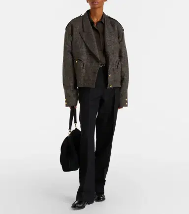 Blaze Milano Blazé Milano Gloriana Charlotte wool and linen-blend tweed jacket | Thumbnail 2 Blaze Milano Blazé Milano Gloriana Charlotte wool and linen-blend tweed jacket | Thumbnail 2