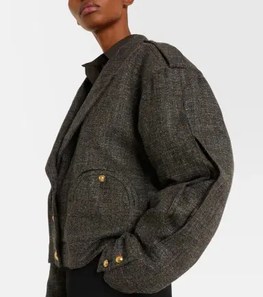 Blaze Milano Blazé Milano Gloriana Charlotte wool and linen-blend tweed jacket | Thumbnail 4 Blaze Milano Blazé Milano Gloriana Charlotte wool and linen-blend tweed jacket | Thumbnail 4