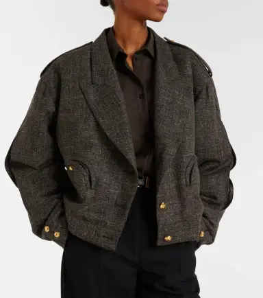 Blaze Milano Blazé Milano Gloriana Charlotte wool and linen-blend tweed jacket | Thumbnail 6 Blaze Milano Blazé Milano Gloriana Charlotte wool and linen-blend tweed jacket | Thumbnail 6