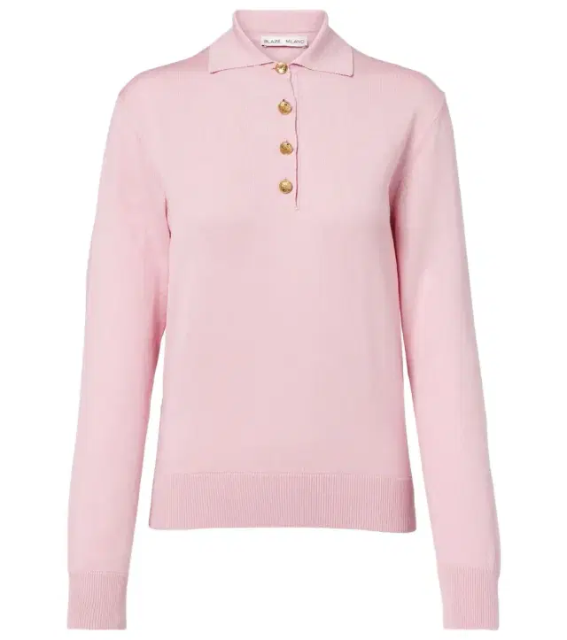 Blaze Milano Blazé Milano Alegria silk and cotton polo sweater