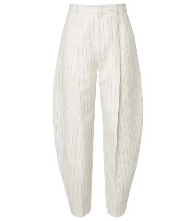 Ralph Lauren Collection Harlo striped cotton, linen and wool pants