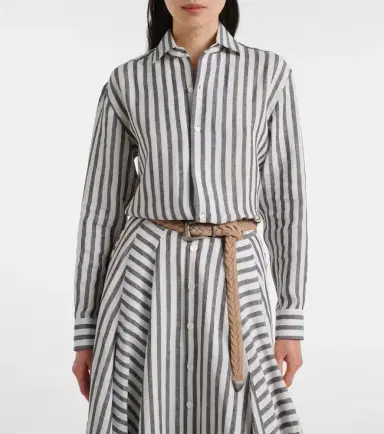 Ralph Lauren Collection Capri striped linen shirt | Thumbnail 3 Ralph Lauren Collection Capri striped linen shirt | Thumbnail 3