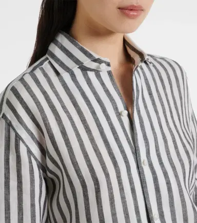 Ralph Lauren Collection Capri striped linen shirt | Thumbnail 4 Ralph Lauren Collection Capri striped linen shirt | Thumbnail 4
