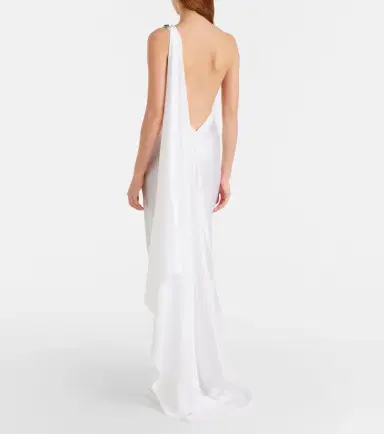 Ralph Lauren Collection Posie one-shoulder satin gown | Thumbnail 5