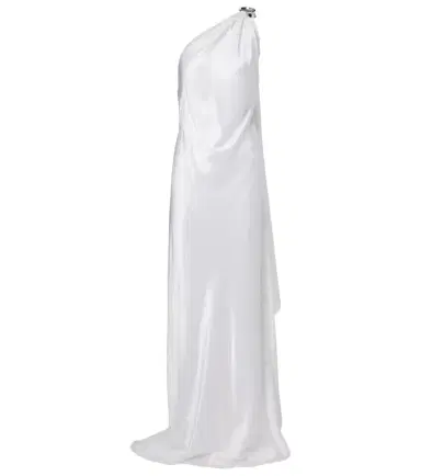 Ralph Lauren Collection Posie one-shoulder satin gown | Thumbnail 1