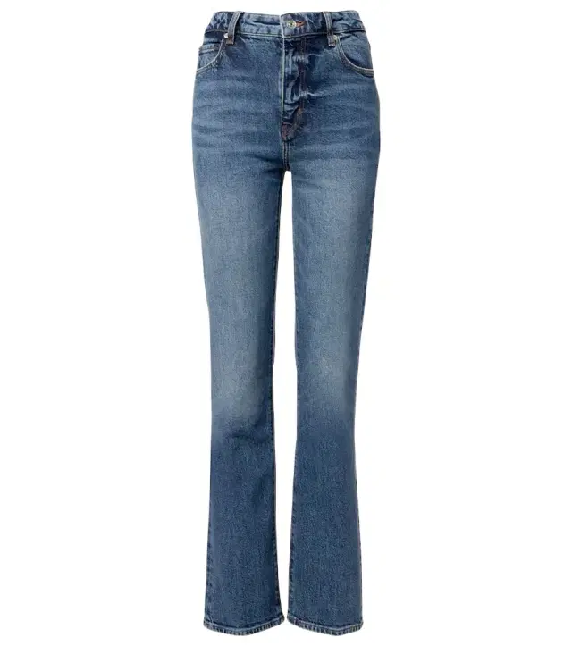 Frame The Ruler distressed straight jeans
