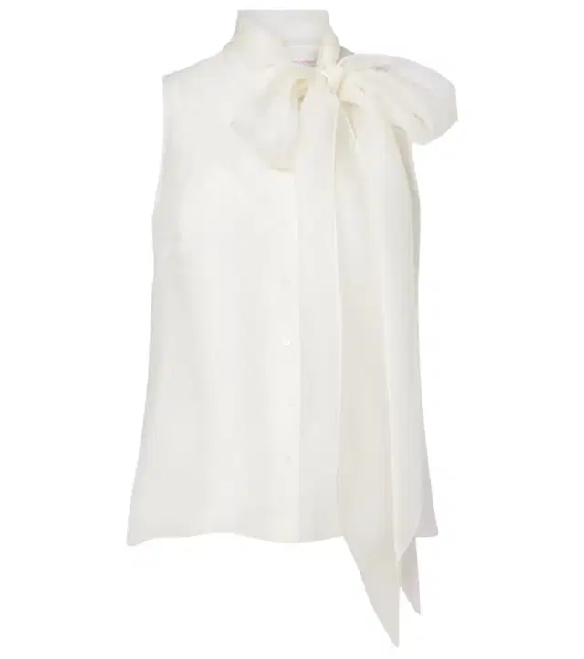 Carolina Herrera Tie-neck silk top
