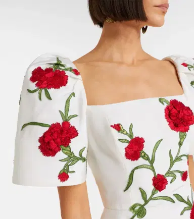 Carolina Herrera Floral silk minidress | Thumbnail 2