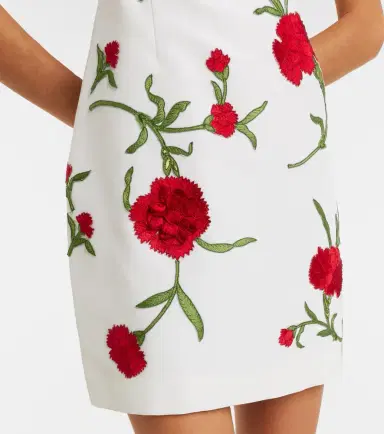 Carolina Herrera Floral silk minidress | Thumbnail 3