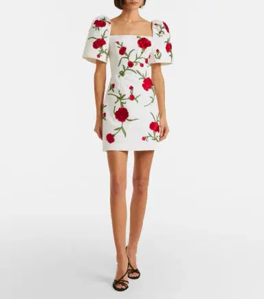 Carolina Herrera Floral silk minidress | Thumbnail 4