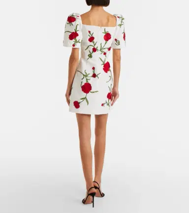 Carolina Herrera Floral silk minidress | Thumbnail 5