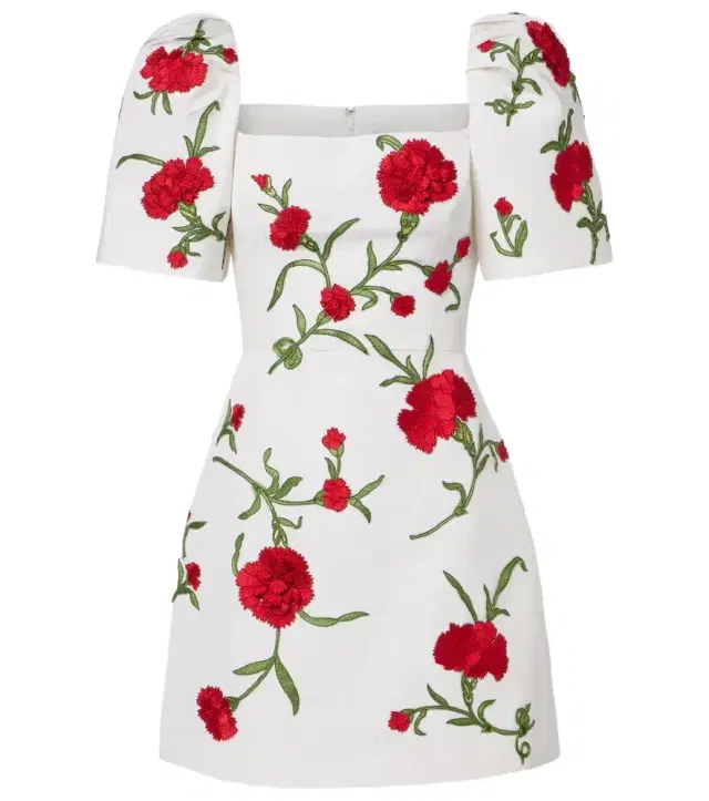 Floral silk minidress