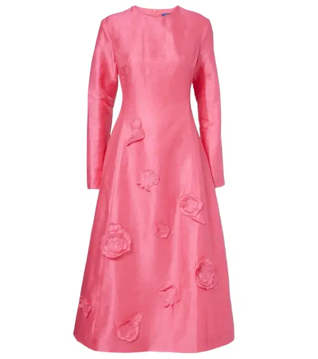 Amira floral-appliqué cocktail dress