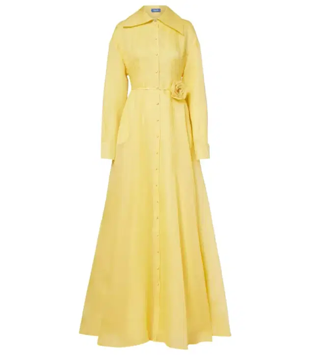 Josephine floral silk gown