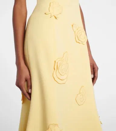 Leo Lin Emily floral-appliqué midi dress | Thumbnail 2