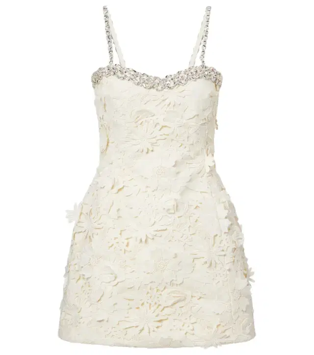 Sophie embellished lace minidress