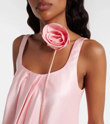 Leo Lin Suki cotton and silk satin minidress | Thumbnail 2