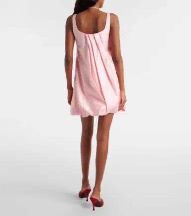Leo Lin Suki cotton and silk satin minidress | Thumbnail 3