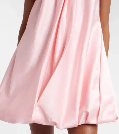 Leo Lin Suki cotton and silk satin minidress | Thumbnail 5
