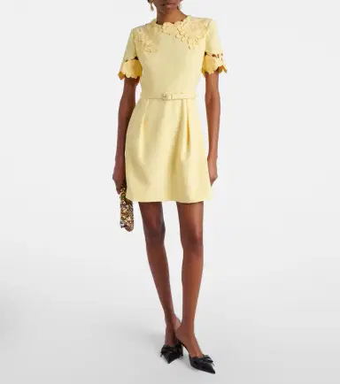 Leo Lin Aurelie belted floral-appliqué minidress | Thumbnail 2