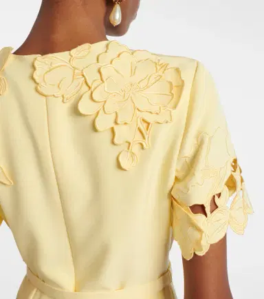 Leo Lin Aurelie belted floral-appliqué minidress | Thumbnail 3