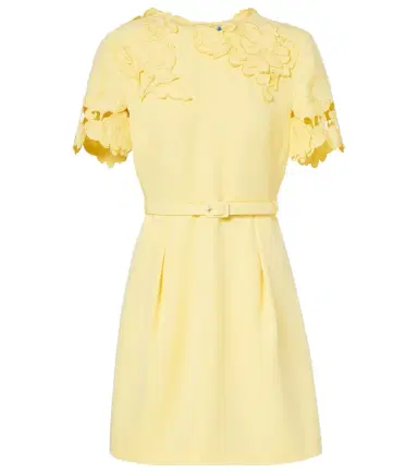 Leo Lin Aurelie belted floral-appliqué minidress | Thumbnail 1