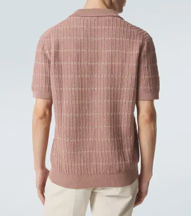 Brioni Embroidered cotton and linen polo shirt | Thumbnail 2 Brioni Embroidered cotton and linen polo shirt | Thumbnail 2