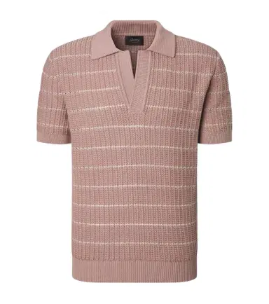 Brioni Embroidered cotton and linen polo shirt | Thumbnail 1 Brioni Embroidered cotton and linen polo shirt | Thumbnail 1