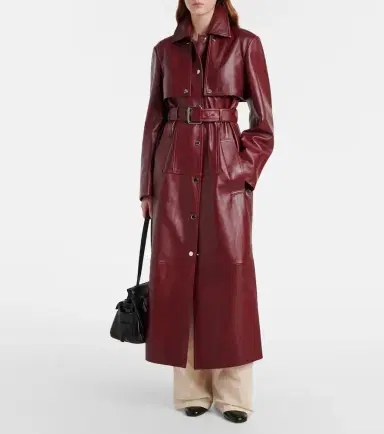 Sportmax Paste leather trench coat | Thumbnail 2