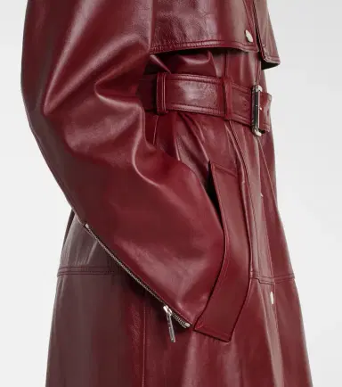 Sportmax Paste leather trench coat | Thumbnail 5