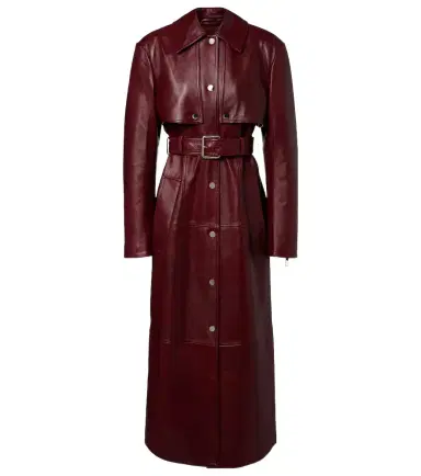 Sportmax Paste leather trench coat | Thumbnail 1