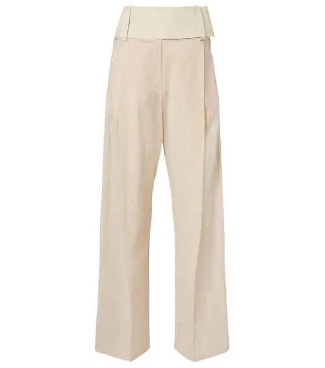 Sportmax Ferito cotton voile wide-leg pants