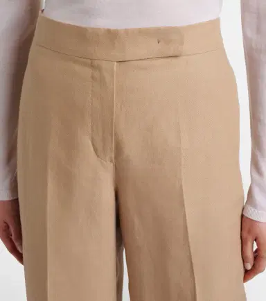 Max Mara Big pleated linen wide-leg pants | Thumbnail 5 Max Mara Big pleated linen wide-leg pants | Thumbnail 5